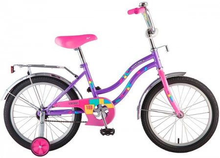 Велосипед NOVATRACK 18", TETRIS, фиолетовый