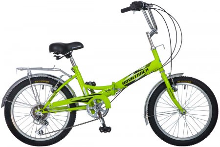 Велосипед складной Novatrack "FS30", цвет: салатовый, 20", 6ск.