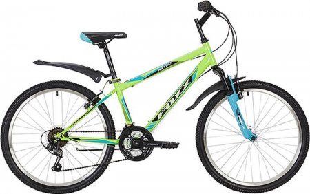 Велосипед Foxx 24" Aztec 12"; зеленый, TZ-500/POWER/MS-12