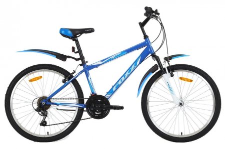 Велосипед Foxx 24" Aztec 14", синий, TZ-500/POWER/MS-12