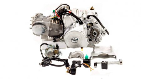 Двигатель 125см3 152FMI (52.4x55.5) полуавтомат, 3ск+реверс, верхний стартер (МЛ)