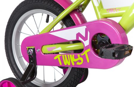 Велосипед Novatrack 16" Twist зеленый с розовым